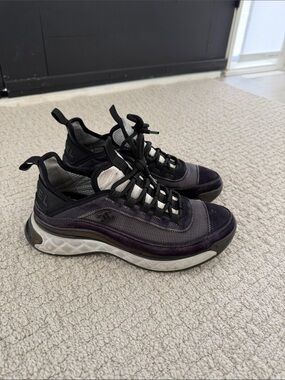 CHANEL Mesh & Suede Sneakers